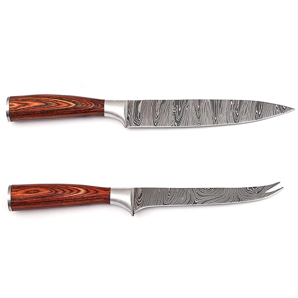 Professional 67 Layers Damascus Steel Chef Kitchen Knives Custom Chef Set Cooking Luxury Knife Set