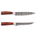 Professional 67 Layers Damascus Steel Chef Kitchen Knives Custom Chef Set Cooking Luxury Knife Set